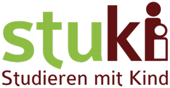 Zu sehen ist das Logo der Servicestelle "Studieren mit Kind"